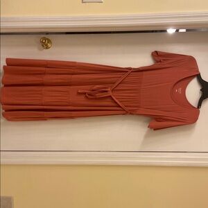 Ingrid & Isabel Salmon-colored Maternity Dress